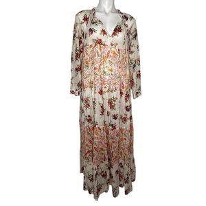 Tuckernuck GUADALUPE DESIGN Elizabeth Floral Dress Size Small Maxi Length